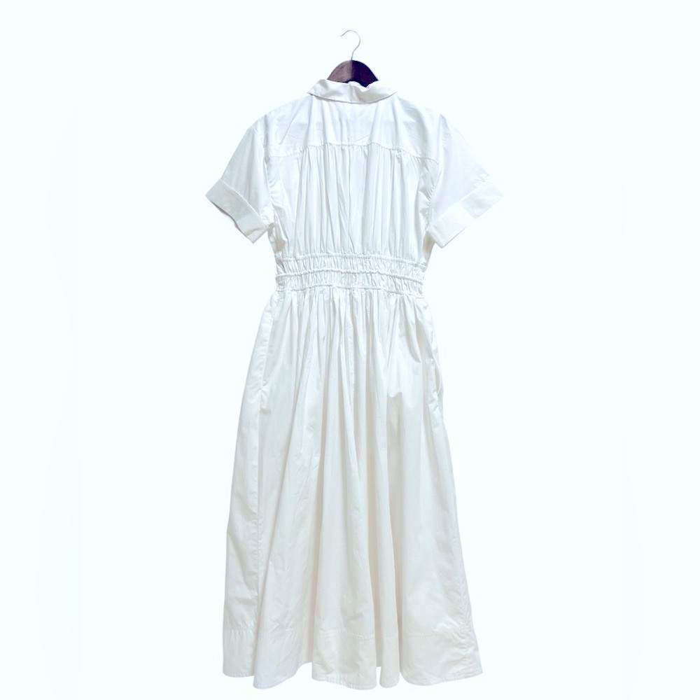 J.Crew Tall Elena shirtdress in cotton poplin size 6 NWT - Picture 3 of 6